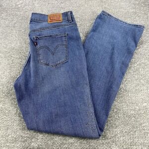 Levi's Classic Bootcut  Women's Blue Jeans Side Detail‎ Size 12 Relaxed Fit